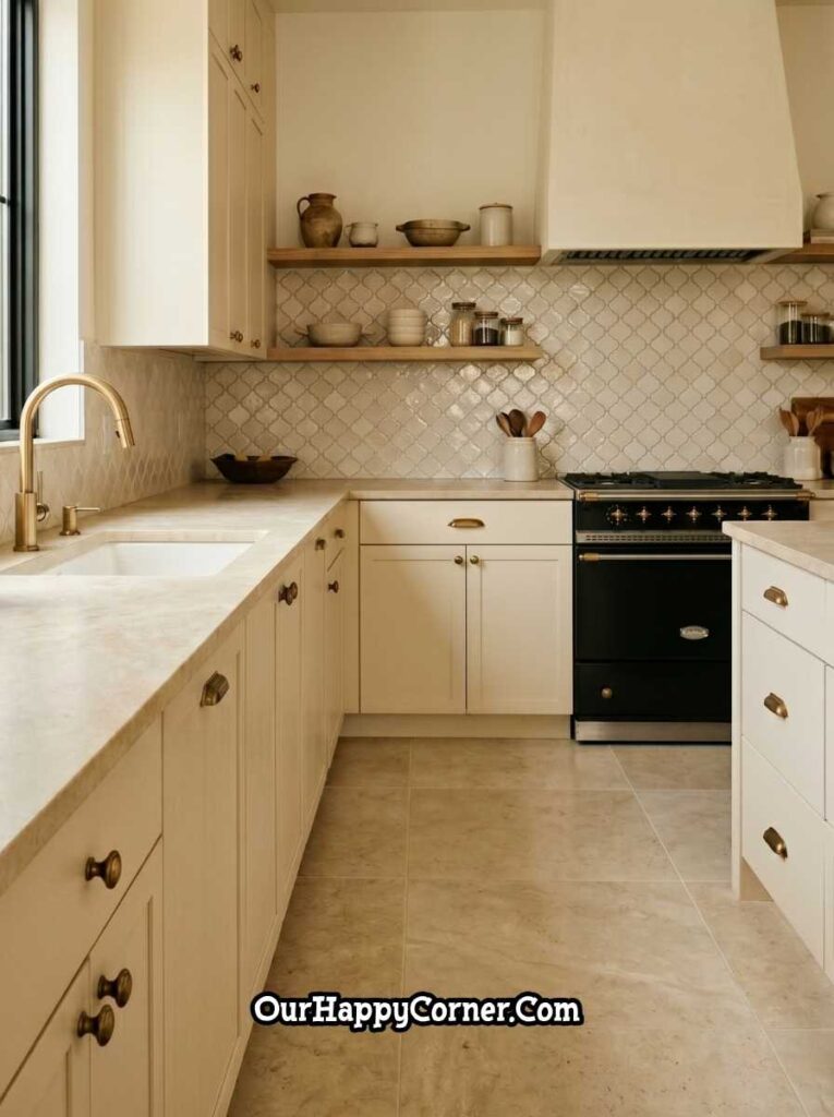 Arabesque Ceramic Mosaic Kitchen Backsplash