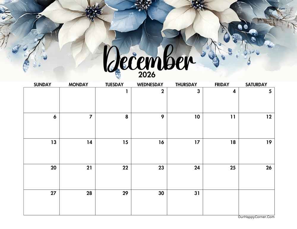 Winter Dec calendar