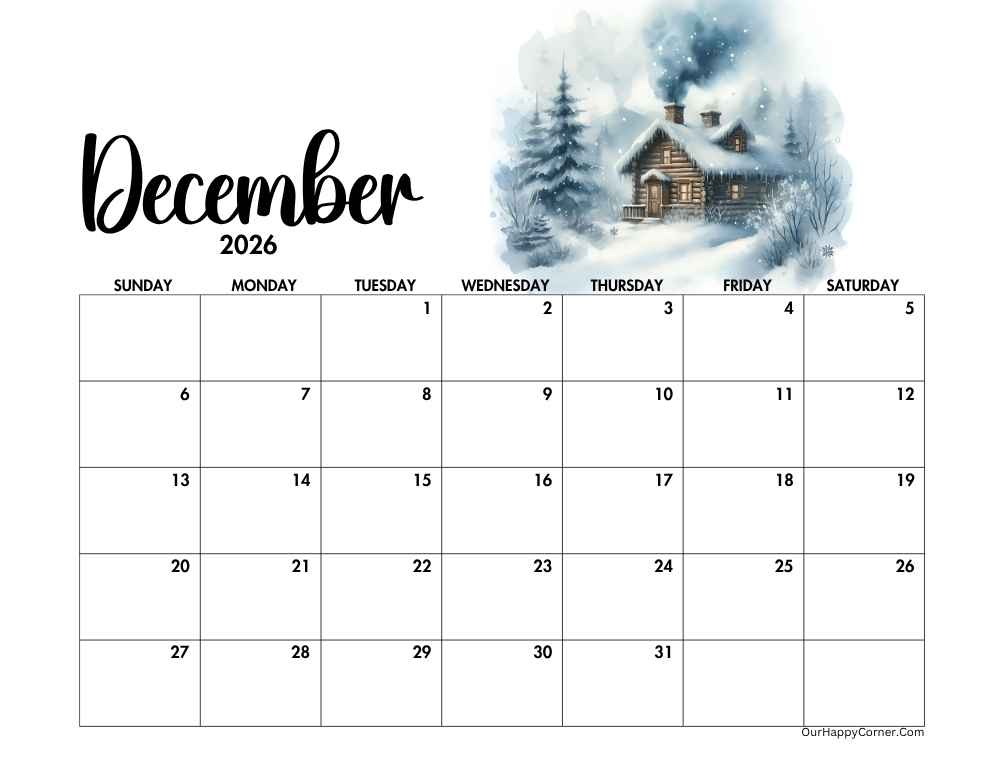 Winter Dec calendar