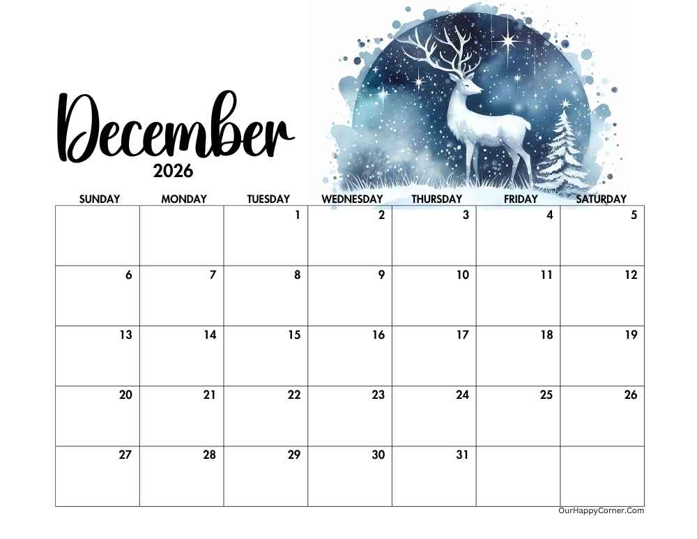Winter Dec calendar