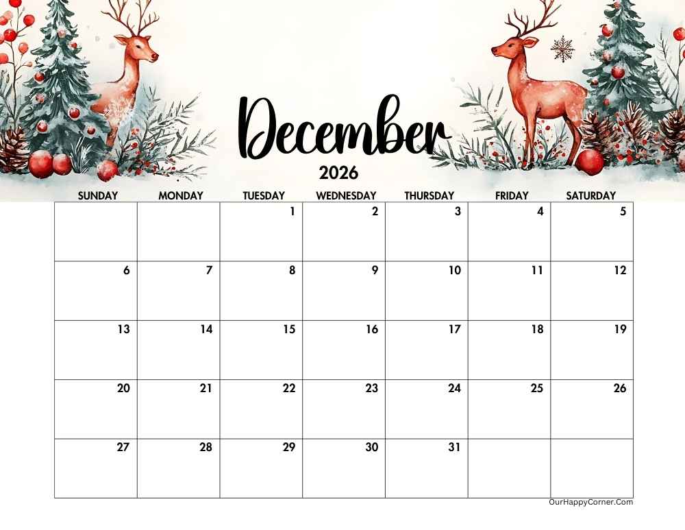 Christmas theme calendar
