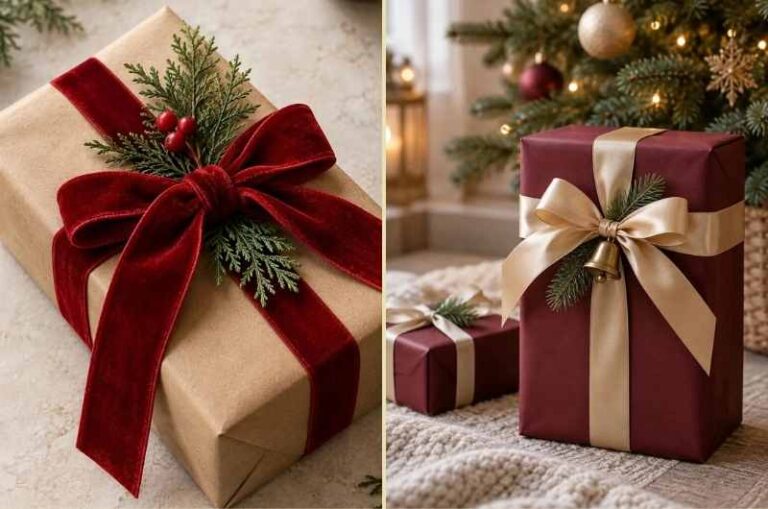 Christmas gift wrapping