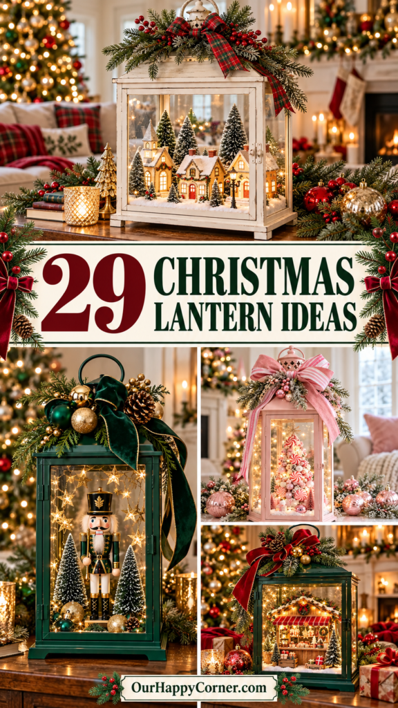 Christmas lantern decor
