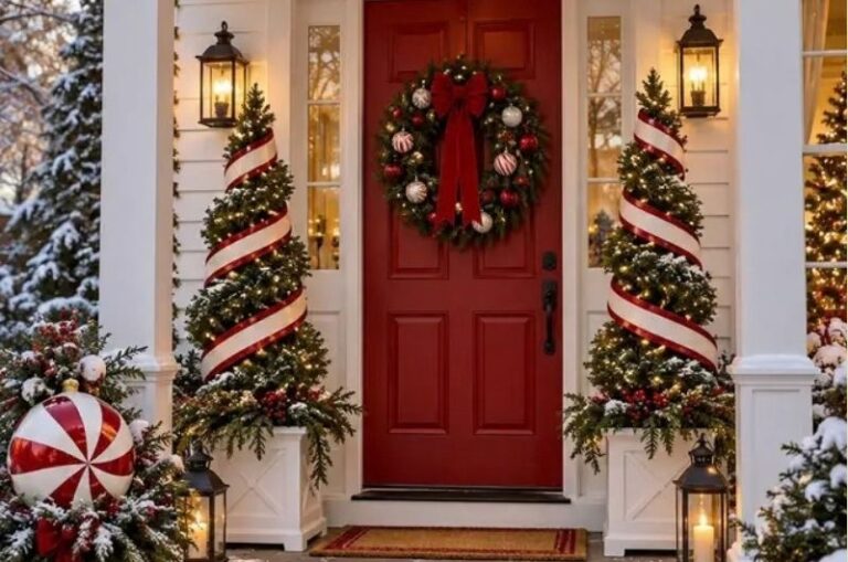 Christmas porch decor