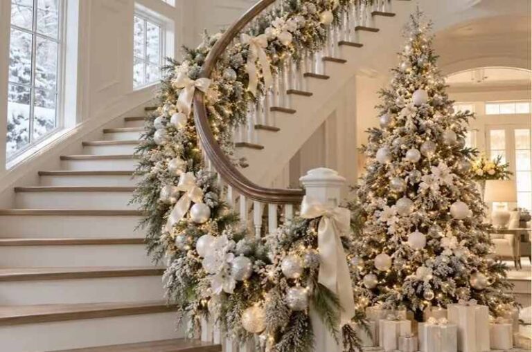 White Christmas decor ideas