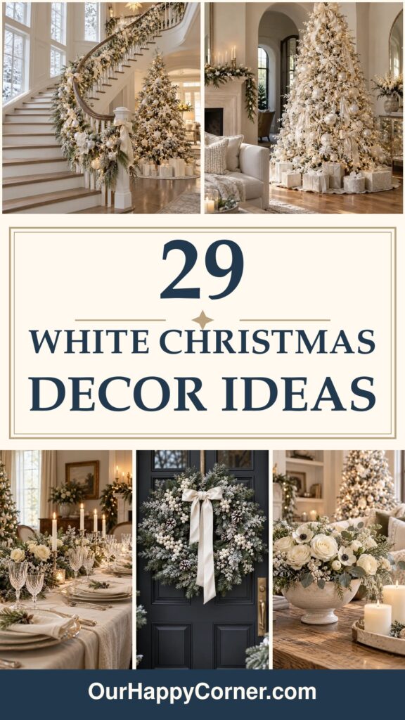 White christmas decor 