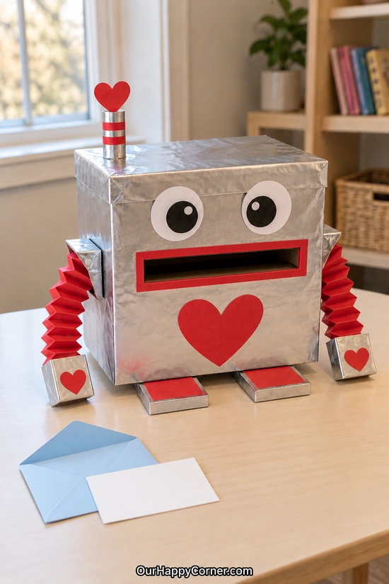 Valentine’s Day box ideas for kids: robot