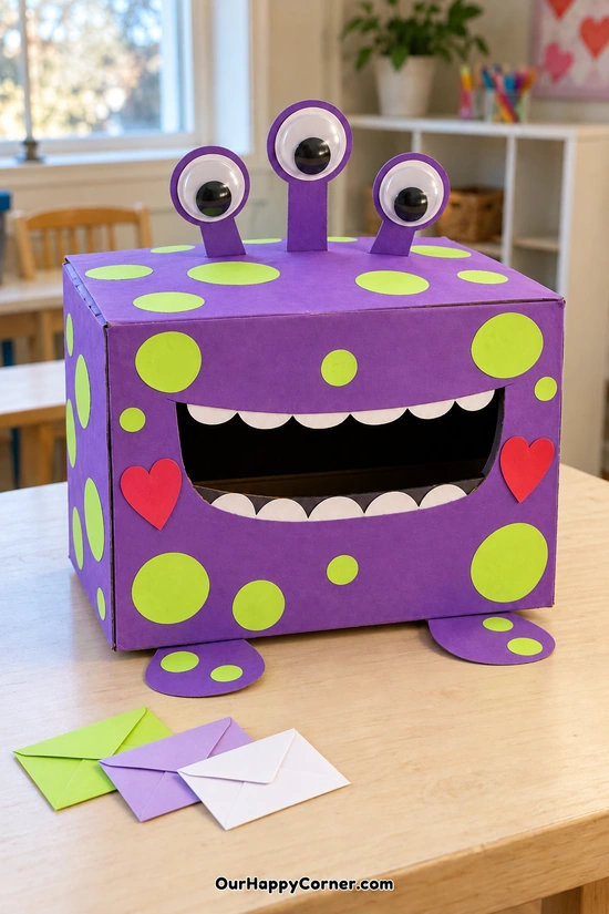 Valentine’s Day box ideas for kids: space alien