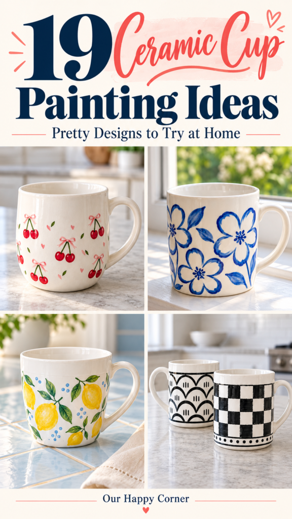 Ceramic Cup Painting Ideas 