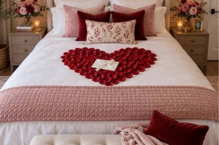 Valentines day bedroom
