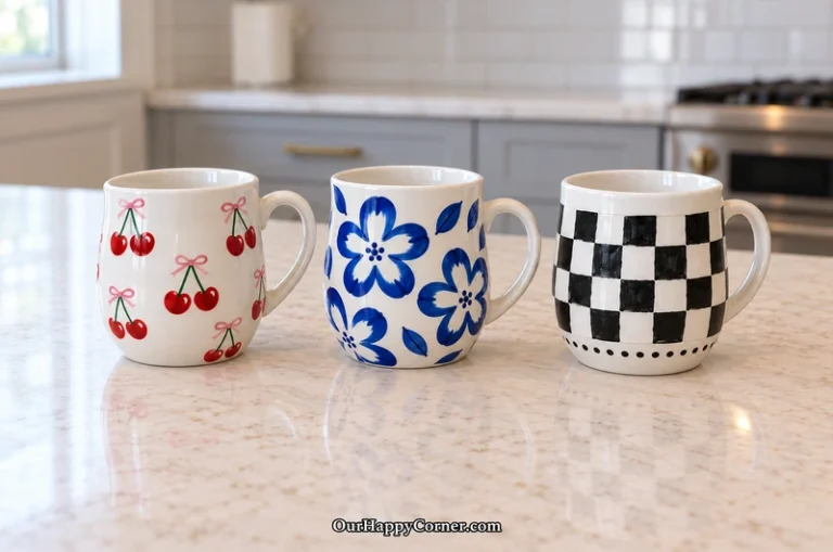 Ceramic cup painting