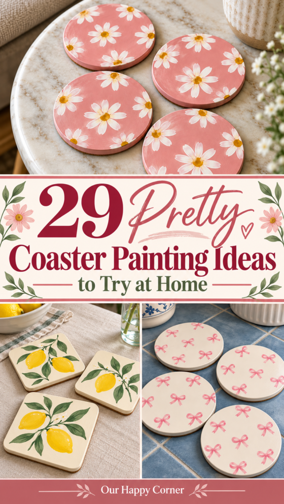 Coaster painting ideas