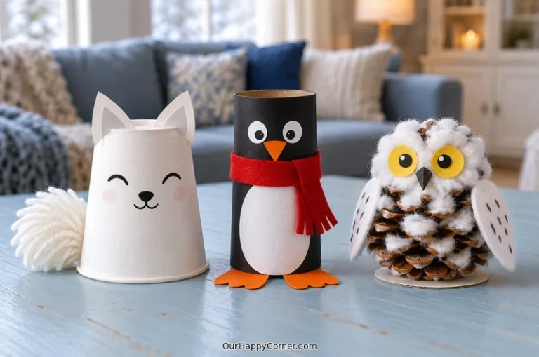 Winter animal crafts for kids