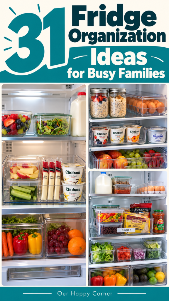 Fridge organization ideas