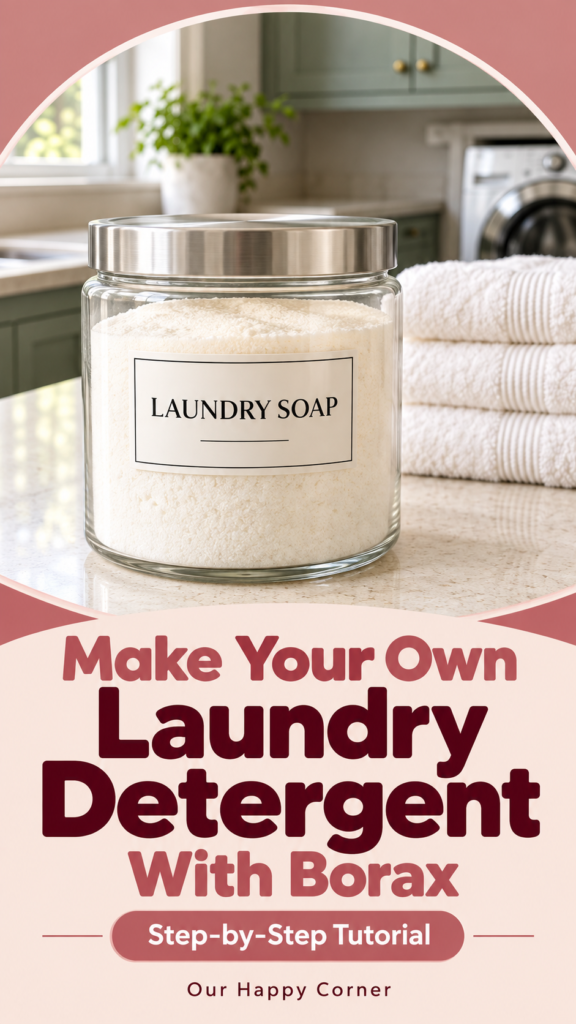 Homemade laundry detergent