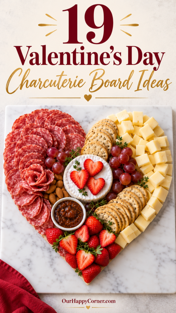 Valentines charcuterie board