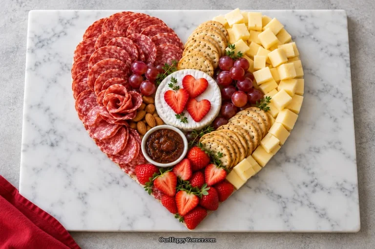 Valentines charcuterie board
