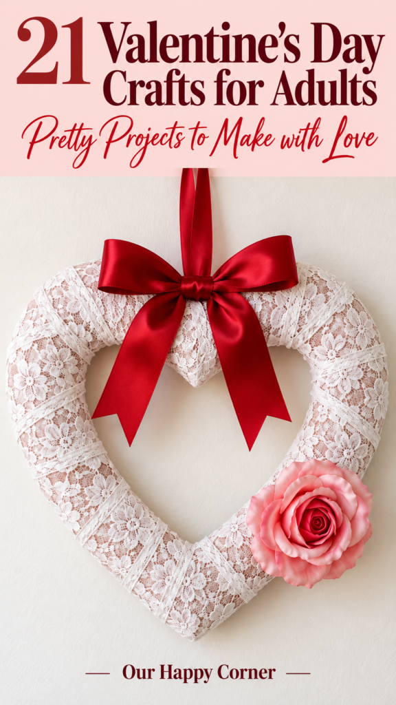 Valentine’s Day crafts for adults